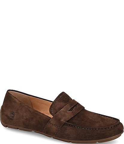 Born Melinda Suede Driving Moccasin Penny Loafers