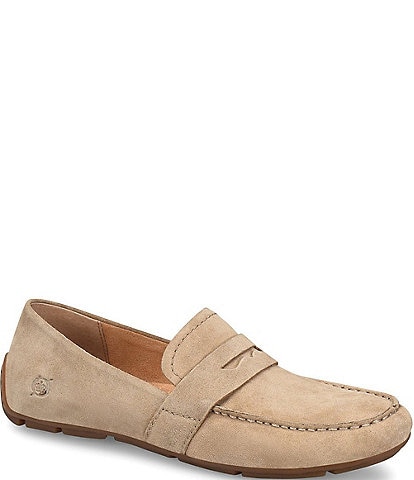 Born Melinda Suede Driving Moccasin Penny Loafers