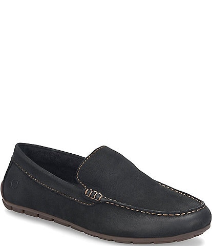 Born Men's Allan Shearling Nubuck Leather Slip-Ons