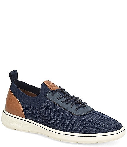 Born Men's Marius Knit and Leather Slip-On Sneakers
