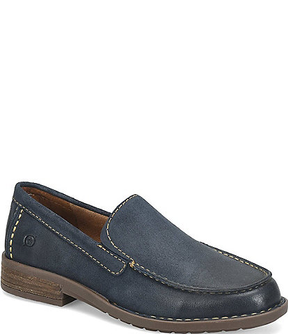 Born Men's Roger Distressed Leather Slip-Ons