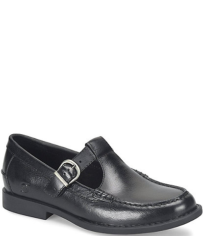 Born Miki Slip On Leather Mary Jane Loafers