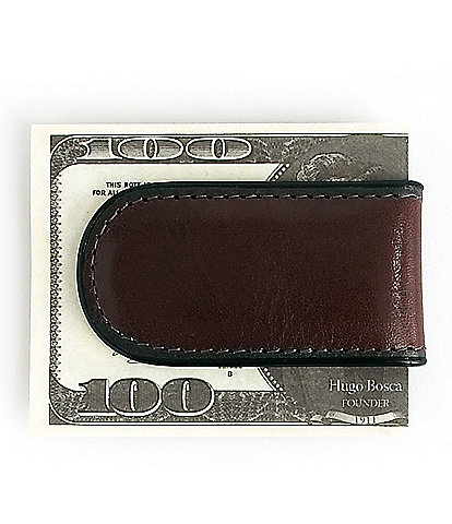 Bosca Magnetic Leather Money Clip