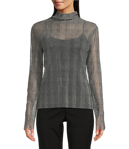 BOSS by Hugo Boss Emata Mesh Jersey Knit Turtleneck