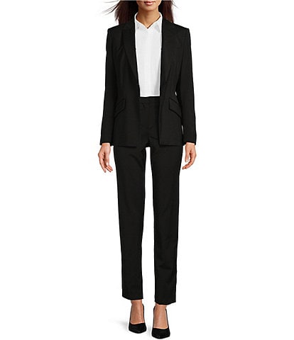 BOSS by Hugo Boss Jabinalah Virgin Wool Notch Lapel Collar Long Sleeve One-Button Blazer & Slim Leg Ankle Pants