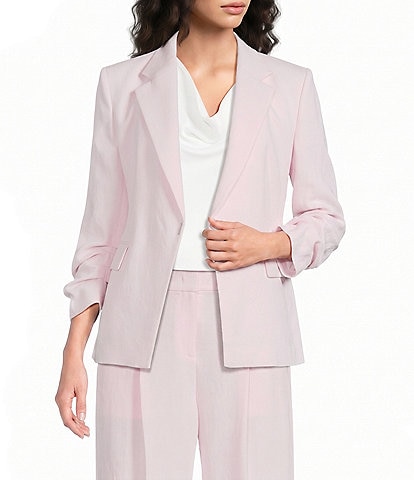 BOSS By Hugo Boss Jia Notch Lapel Bracelet Sleeve Blazer