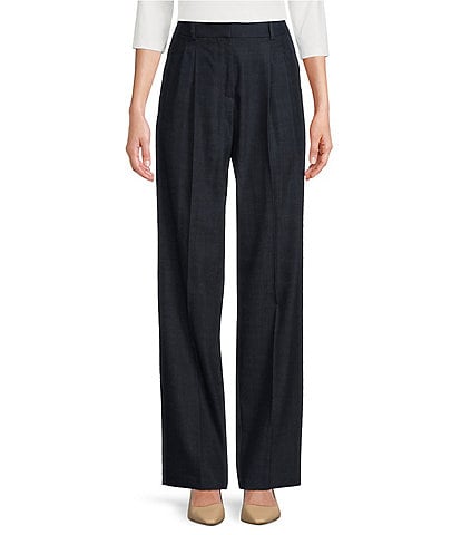 BOSS by Hugo Boss Taleco Woven Flat Front Straight Leg Trouser Pants