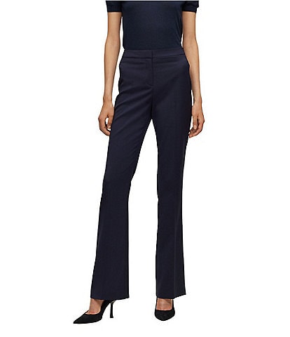 BOSS by Hugo Boss Tuleah Virgin Wool Bootcut Coordinating Pant