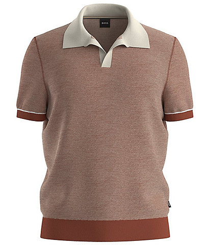 BOSS H-Jianluca Short Sleeve Sweater Polo Shirt