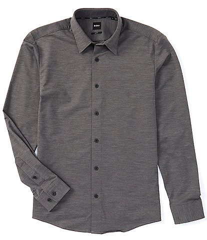 BOSS Slim Fit Stretch Twill Roan Long Sleeve Woven Shirt