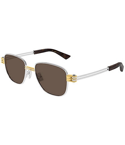 Bottega Veneta Men's Bolt 51mm Square Sunglasses
