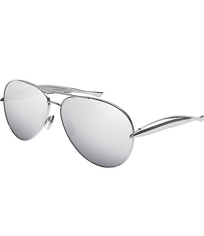 Bottega Veneta Unisex Sardine 64mm Navigator Sunglasses