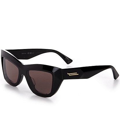 Bottega Veneta Women's BV1218S 52mm Solid Black Cat Eye Sunglasses