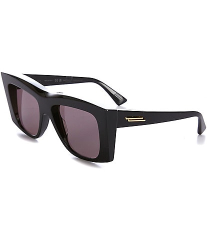 Bottega Veneta Women's BV1270S Edgy 54mm Rectangle Sunglasses