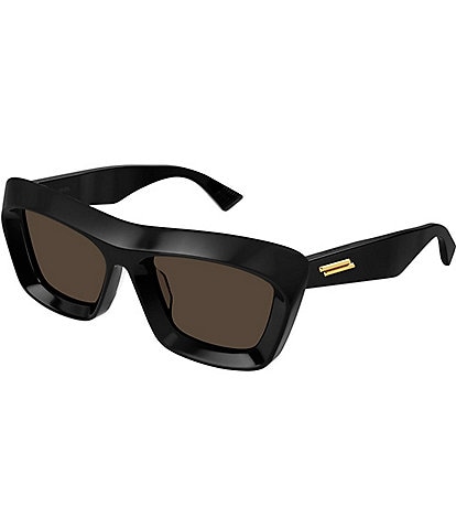 Bottega Veneta Women's Scoop 53mm Rectangle Sunglasses