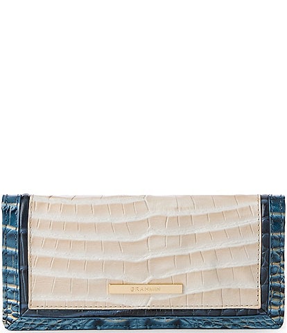 BRAHMIN Acoustic Collection Mindful Grey Ady Bifold Wallet
