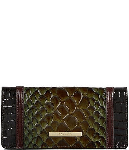 Leather wallet Brahmin Green in Leather - 36864365