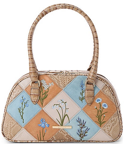 BRAHMIN Andersen Collection Angie Patchwork Dome Satchel Bag
