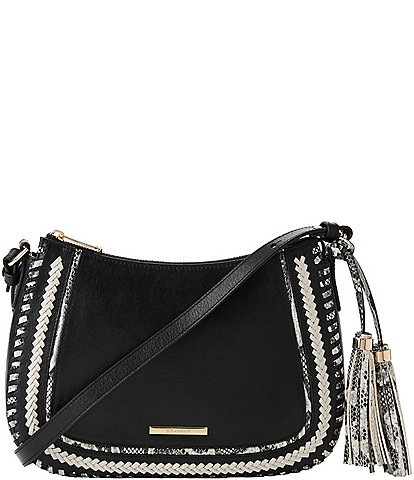 BRAHMIN Blazer Collection Black Shayna Crossbody Bag