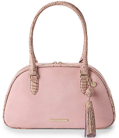 BRAHMIN Adrift Collection Angie Blush Dome Satchel