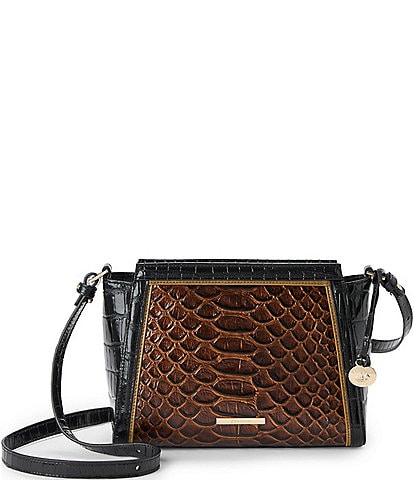 BRAHMIN Brunswick Collection Hillary Multi Croc Crossbody Bag