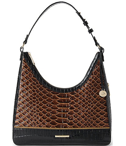 BRAHMIN Brunswick Collection Tabitha Multi Croc Shoulder Bag