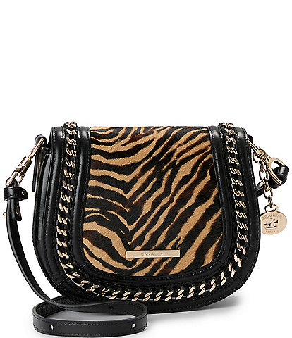 BRAHMIN Caspian Collection Black Briar Crossbody Bag