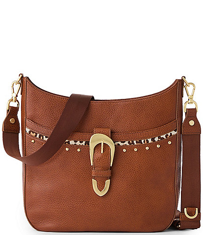 BRAHMIN Cherrywood Collection Tobacco Leia Crossbody Bag