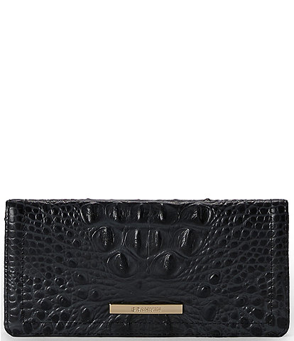 BRAHMIN Classic Melbourne Collection Black Ady Bifold Wallet