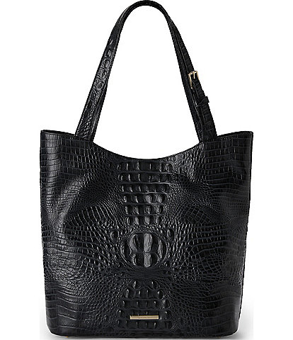 BRAHMIN Classic Melbourne Collection Black Brayden Tote Bag