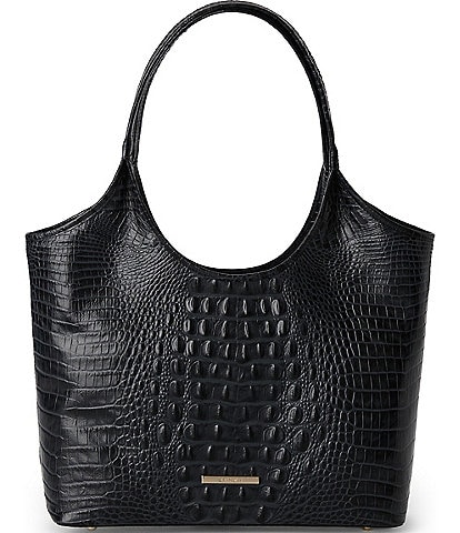 BRAHMIN Classic Melbourne Collection Black Melora Tote Bag