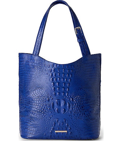 BRAHMIN Classic Melbourne Collection Blue Brayden Tote Bag