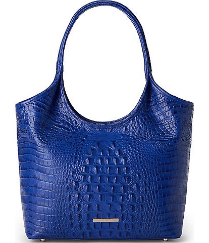 BRAHMIN Classic Melbourne Collection Blue Melora Tote Bag