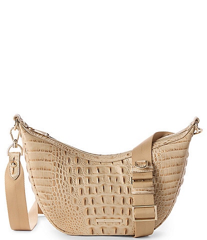 BRAHMIN Classic Melbourne Collection Sandstorm Percy Crossbody Bag
