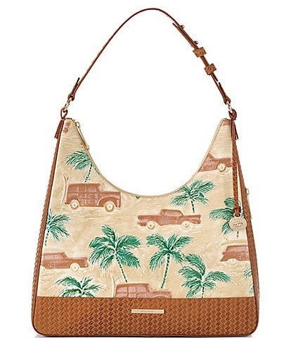 BRAHMIN Copa Cabana Collection Honey Brown Tabitha Shoulder Bag