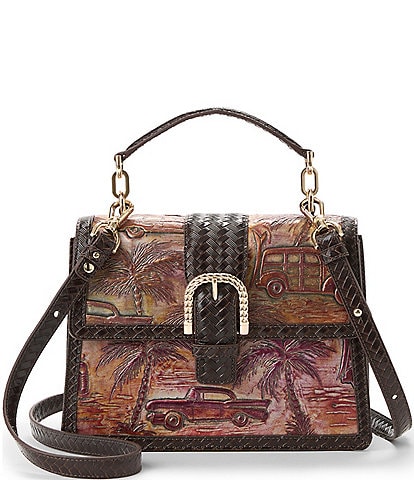 BRAHMIN Copa Cabana Collection Multi Hallie Satchel Bag