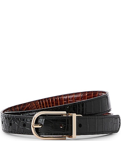 BRAHMIN Crocco Reversible Belt