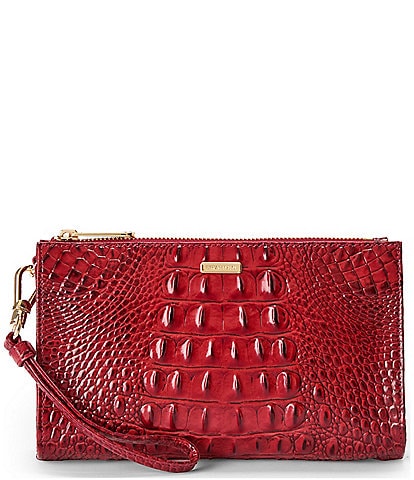 BRAHMIN Daisy Melbourne Collection Volcanic Red Wristlet
