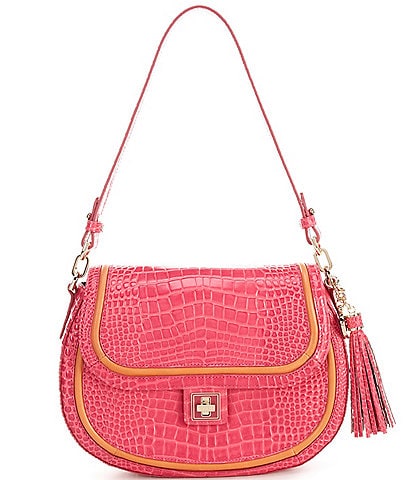 BRAHMIN Darlington Collection Paradise Pink Cynthia Shoulder Bag
