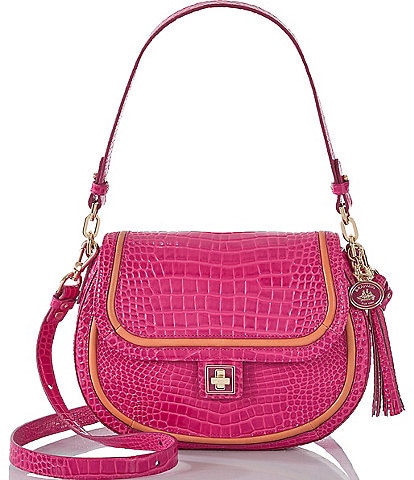 BRAHMIN Darlington Collection Paradise Pink Cynthia Shoulder Bag