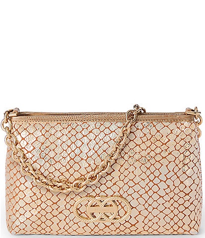 BRAHMIN Donegal Collection Gold Lorelei Shoulder Bag