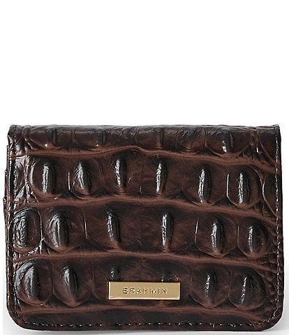 BRAHMIN Espresso Natrona Collection Clementine Small Wallet