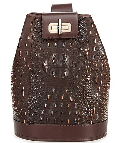 BRAHMIN Folly Collection Maddie Cocoa Sling Backpack
