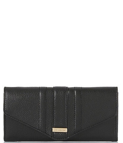 BRAHMIN Gryphon Collection Veronica Black Leather Wallet