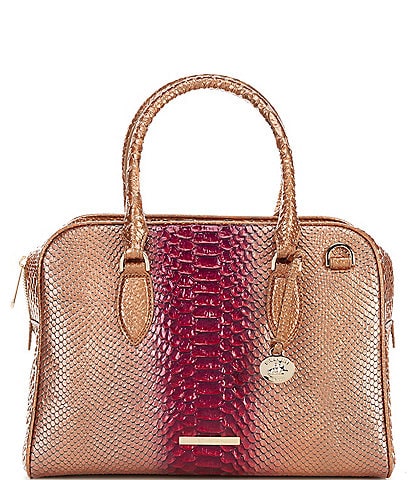 BRAHMIN Harkness Collection Pomegranate Marissa Leather Satchel Bag