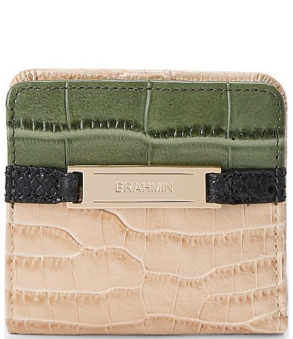 BRAHMIN Hawthorn Collection Jane Multi Buckle Mini Bifold Wallet