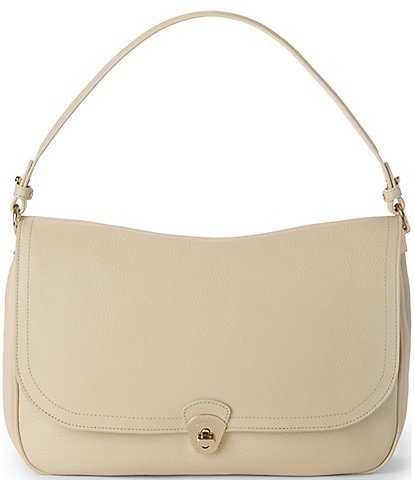 BRAHMIN Ivory Basel Collection Jolene Oversized Slouchy Shoulder Bag