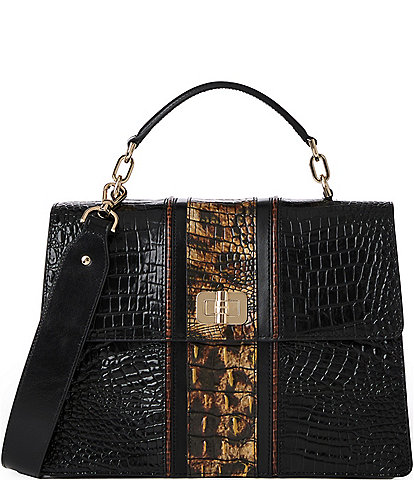 BRAHMIN Kairos Collection Untamed Hallie Satchel Bag