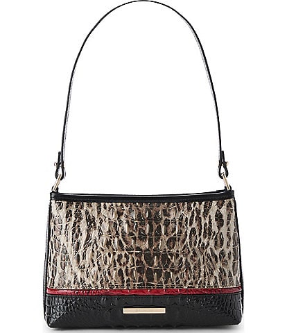 BRAHMIN Lorelei Calgary Collection Ocelet Animal Print Shoulder Bag