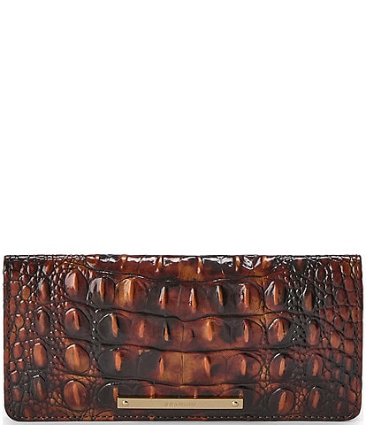 BRAHMIN Melbourne Collection Ady Tortoise Shell Bifold Wallet